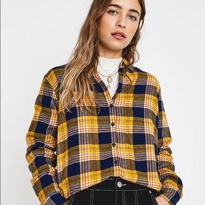 2/$30 🌸 URBAN OUTFITTERS Yellow Flannel